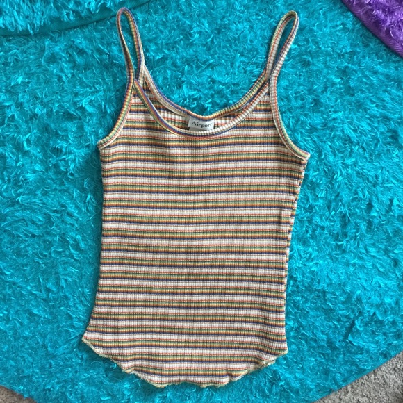 Airport Tops - Vintage rainbow camisole 🌈